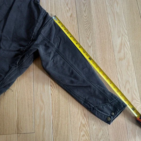 Elwood Petrol Workwear Cropped Flannel Lined Jacket Black Adult XS NWT